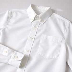 Buck Mason White Cotton Oxford Button Down Shirt Mens Sz M Long Sleeve Pocket